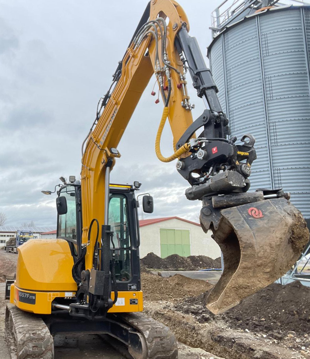 Bagger Beispiel Baumaschinenführer Matthias Kagelmann